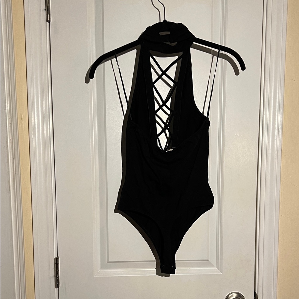Express Black Halter Bodysuit - image 5